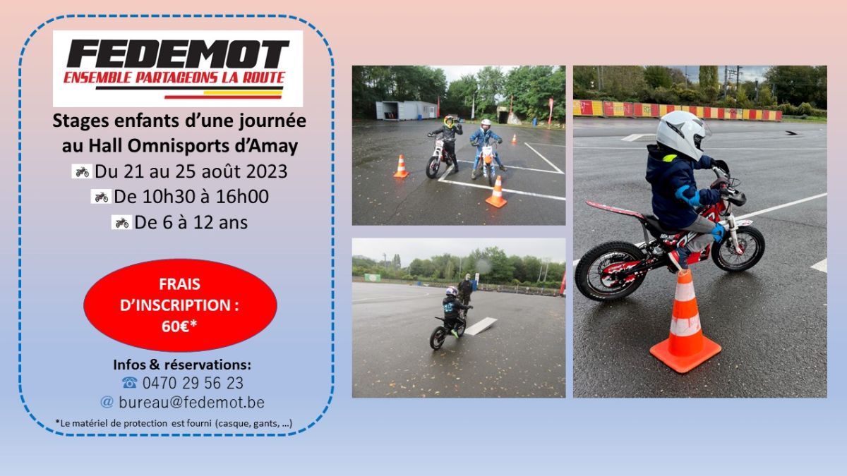 Dernieres places pour le stage enfant Amay