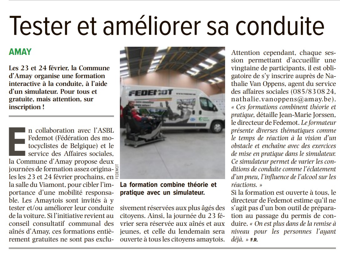 Commune de Amay SIMU voitire